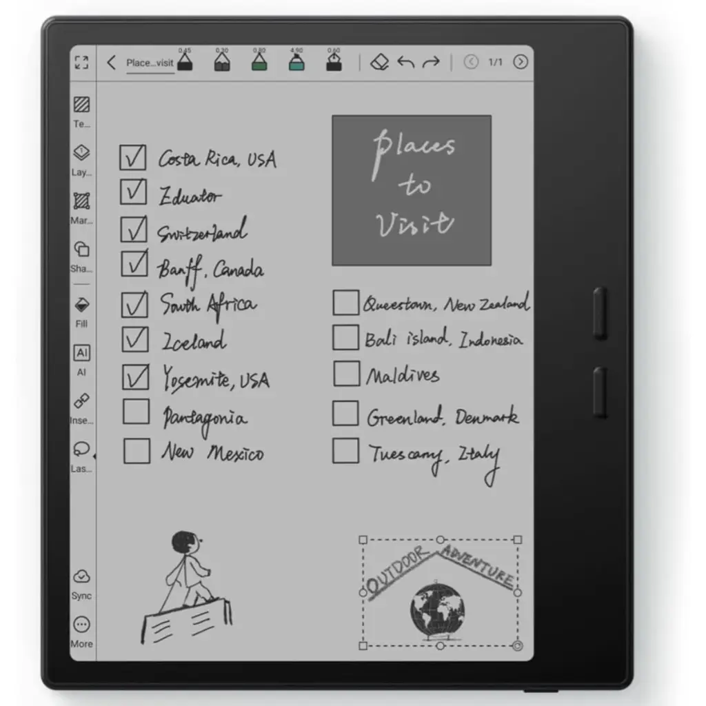 E-Reader Onyx Boox Go color Gen II 4Gb 64Gb 7" Android 13 - Negro 