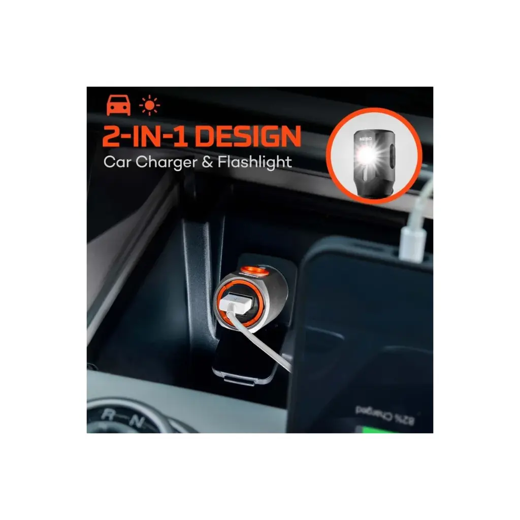 Linterna Cargador Nebo Transporter 400 Usb C Usb A 400Lm