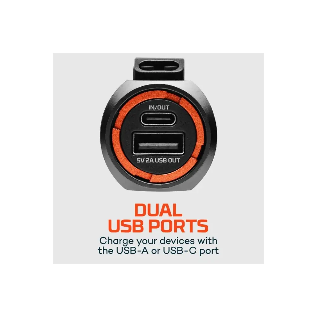 Linterna Cargador Nebo Transporter 400 Usb C Usb A 400Lm