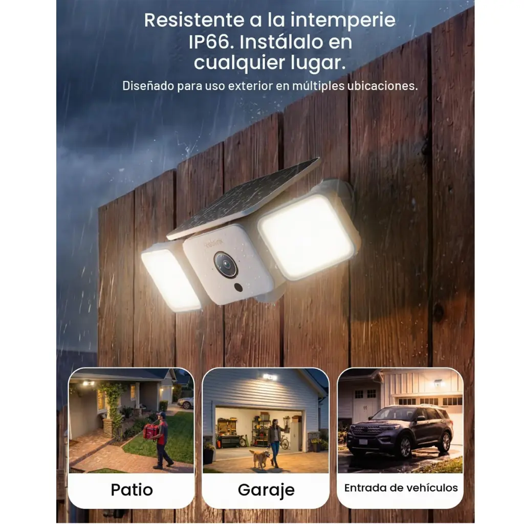 Camara Securidad  Reolink Solar Floodlight 1000lm
