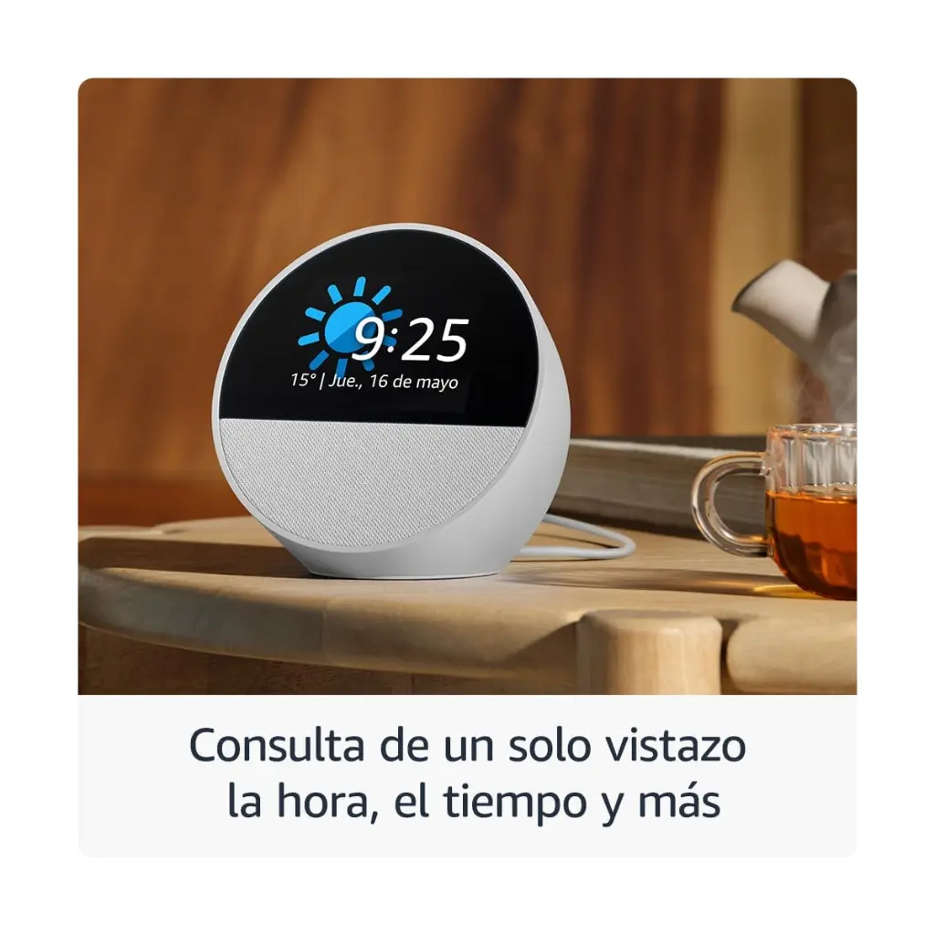 Parlante Amazon Echo Spot Alexa - Negro