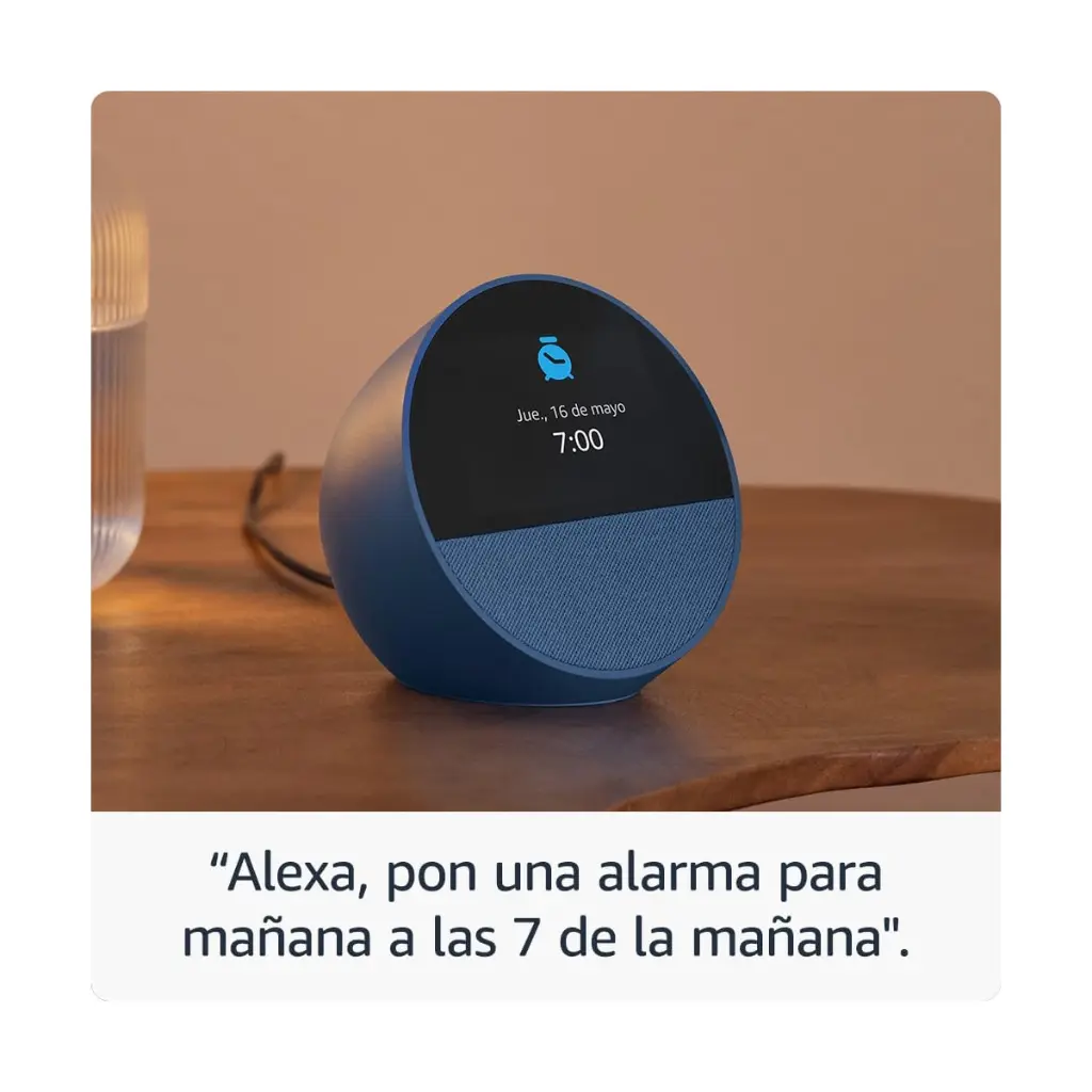 Parlante Amazon Echo Spot Alexa - Negro