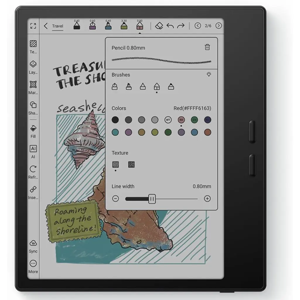 E-Reader Onyx Boox Go color Gen II 4Gb 64Gb 7" Android 13 - Negro