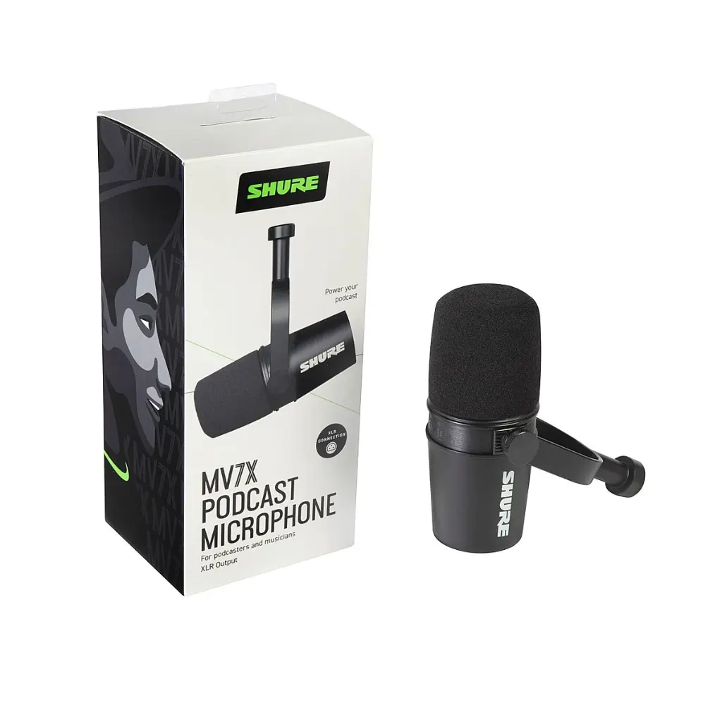 Microfono Shure MV7X podcast XLR