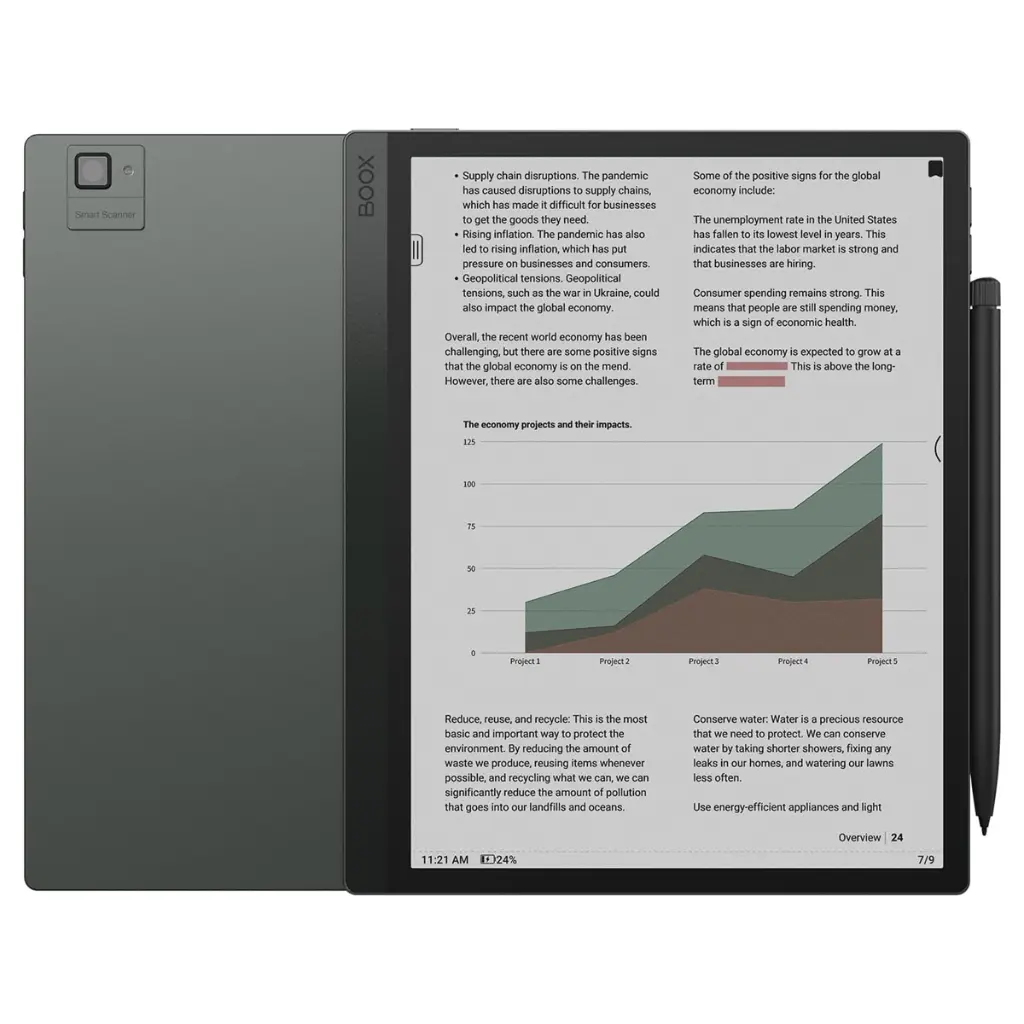 E-Reader Onyx Boox Tablet Tab Ultra C Pro 6Gb 128Gb 10.3" Android + Lapiz + Teclado - Negro - OB